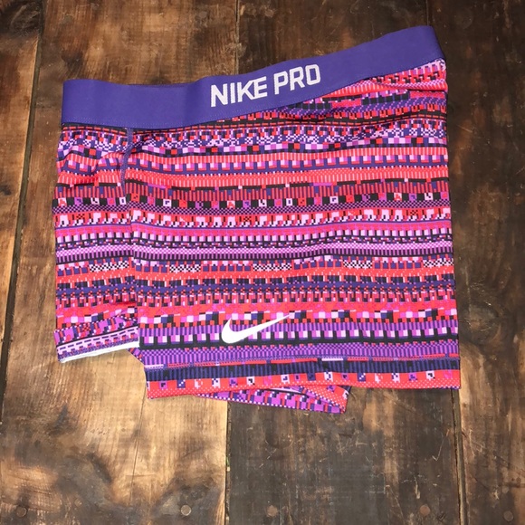 Nike Pants - Nike Pro Spandex Shorts Tribal Print